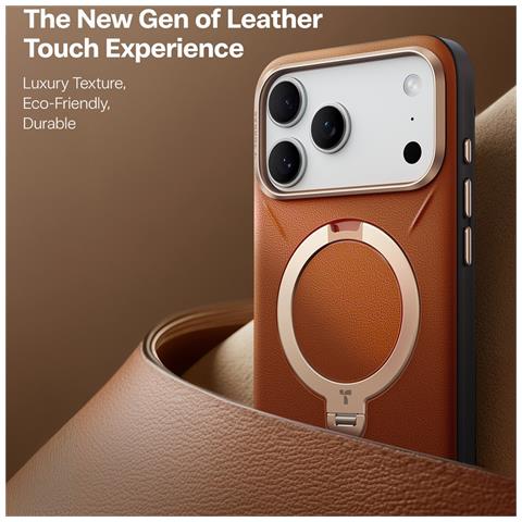 Cover per iPhone 17 Pro - Marrone, MagSafe, Con Soporte - Foto 2