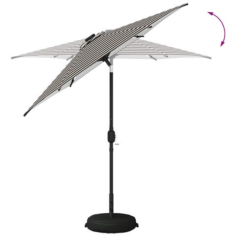Parasol da Giardino con Luci LED 230 x 230 cm Poliestere - Foto 8