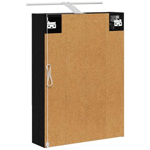 Mobiletto per specchio da bagno Rovere Nero 50 x 14,5 x 70 cm - Foto 9