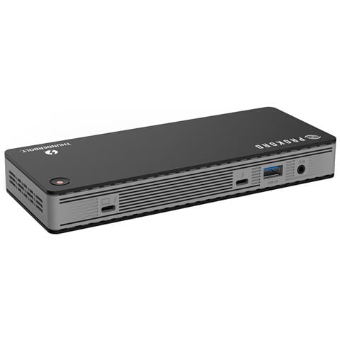 PD-UTD21 replicatore di porte e docking station per laptop Cablato Thunderbolt 3 Nero - Foto 1