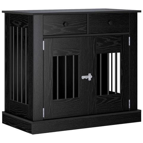 Mobile da cassa per cani Rovere Nero 90 x 47,5 x 80 cm - Foto 1