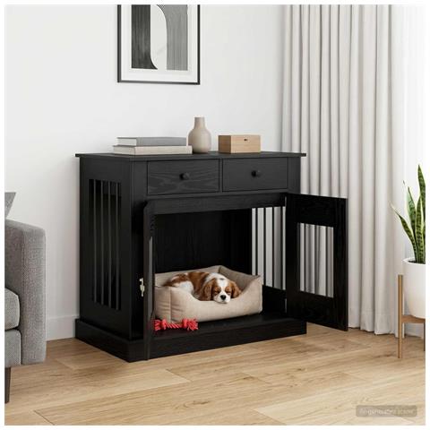 Mobile da cassa per cani Rovere Nero 90 x 47,5 x 80 cm - Foto 2