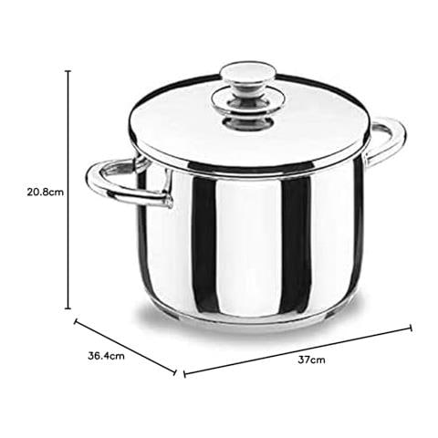 40132 - Pentola Vitrocor da 32 cm in acciaio inox con coperchio - Foto 2