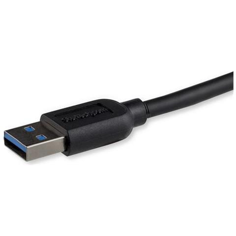 Cavo USB 3.0 Tipo A a Micro B slim - Connettore USB3.0 A a Micro B slim SuperSpeed Maschio / Maschio - 50cm - Foto 2