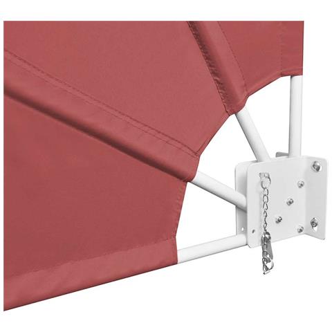 Tenda Laterale per Balcone Pieghevole Terracotta 210x210 cm - Foto 8