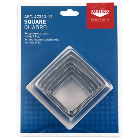 Tagliapasta Quadro 6 Pz Diam. 12 Cm H 3 - Foto 3