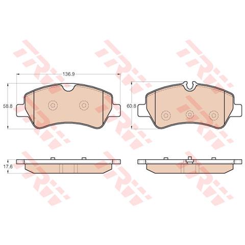 Kit Pastiglie Freno Gdb1968 - Foto 3