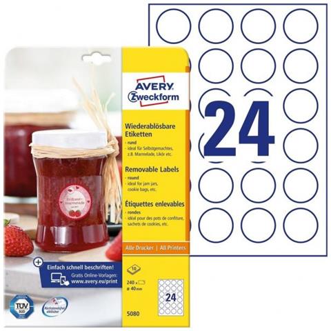 Runde Etik. :40mm (5080)  - Foto 1