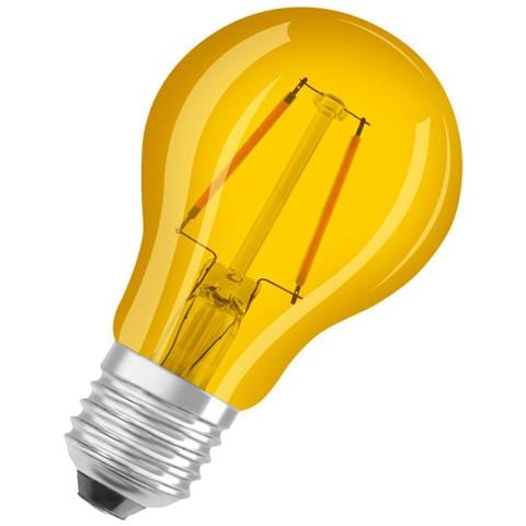 Lampadina Led Standard In Vetro Decorativo Giallo - 2.5w Equivalente A 15 E27 - Bianco Caldo - Foto 2