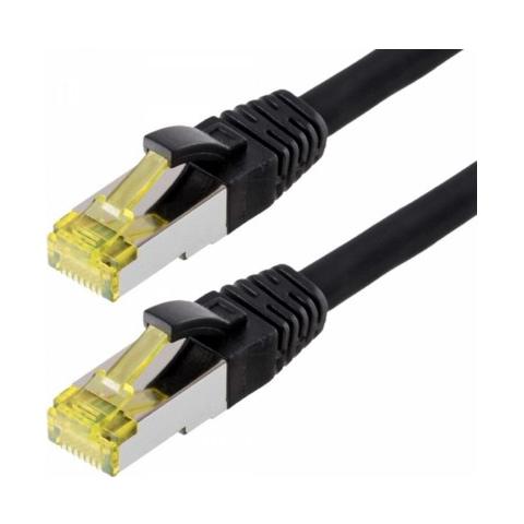Cat 6a S / FTP 1 m, Cat6a, S / FTP (S-STP) , RJ-45, RJ-45, Maschio / maschio, Nero - Foto 1
