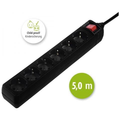 137266 Interno 6presa (e) Ac Nero Prolunghe E Multiple - Foto 2