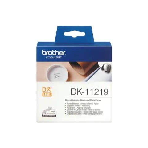 DK-11219 Round Labels Etichette per Stampante DK 1,2 cm Bianco 1200 pz - Foto 2