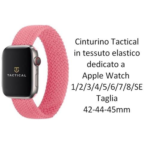 Cinturino L 772 Originale Braided String Per Apple Watch 1-2-3-4-5-6-7-se 42 44 45mm Rosa - Foto 2
