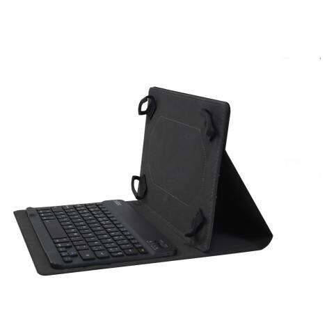 Nilox Universal Tablet Fund Fino A 10,5 Con Tastiera Bluetooth - Tastiera Rimovibile - Chiusura A Patta - Colore Nero - Foto 1