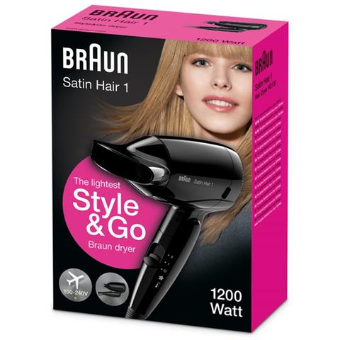Asciugacapelli Satin Hair 1 HD130 1200W Nero - Foto 3