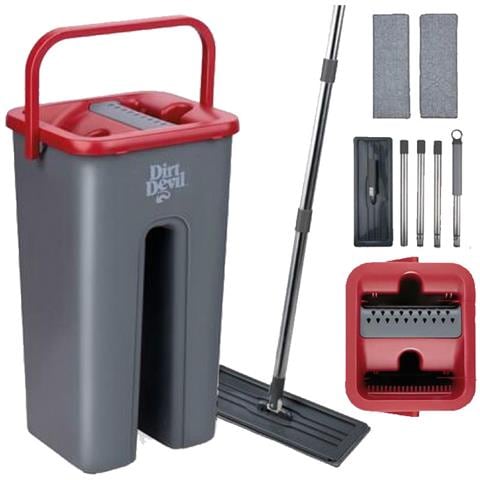 Lavapavimenti Con Secchio Da 6 Litri E Accessori Mop Mocio Scopa Lava Pavimenti - Foto 1