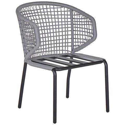 Set Di 2 Sedie Da Balcone Grigio Palmi - Foto 2