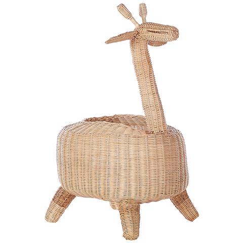 Cestino Per Bambini Giraffa Hainan Rattan Naturale - Foto 2