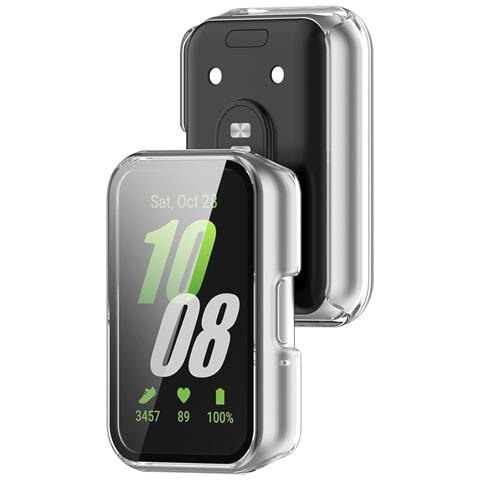 Custodia Con Proteggi Schermo In Vetro Temperato Per Samsung Galaxy Fit 3 (sm-r390) Transparent - Foto 2