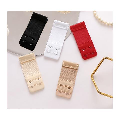 2 Ganci 2 File Di Spaziatura Del Reggiseno Estensore Cinturino Di Estensione Del Reggiseno, Confezione Da 5 White+red+black+skin Color+dark Skin Color - Foto 6