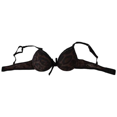 Intimo Reggiseno Push Up In Nylon Leopardato Nero - It1 - Xs - Foto 4