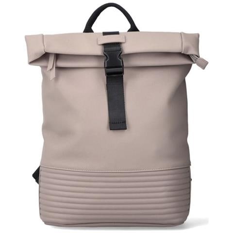Beige Casual Backpack Zaino Pelle Sintetica Borse Adulti Unisex Beige Eu One Size, H1426-62 - Foto 1