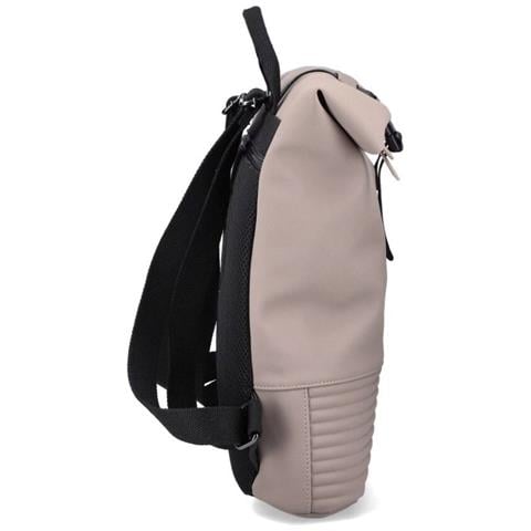 Beige Casual Backpack Zaino Pelle Sintetica Borse Adulti Unisex Beige Eu One Size, H1426-62 - Foto 3