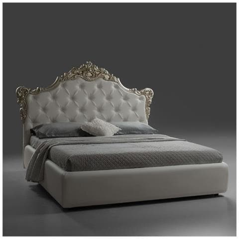 Letto Matrimoniale Savoia Bianco Con Contenitore - Foto 1