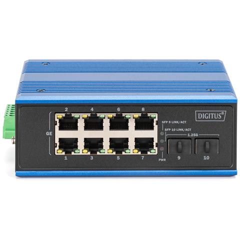 Switch industriale 8 + 2 porte Gigabit Ethernet PoE - Foto 8