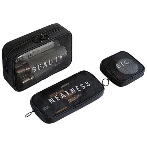 Set Di 3 Trousse Da Viaggio Black - Foto 1