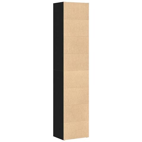 Libreria Rovere Nero 40x30x189 cm in Legno Multistrato - Foto 9