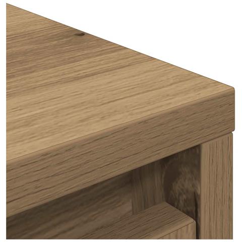 Scarpiera Rovere Artigianale 57x34x76 cm in Legno Multistrato - Foto 9