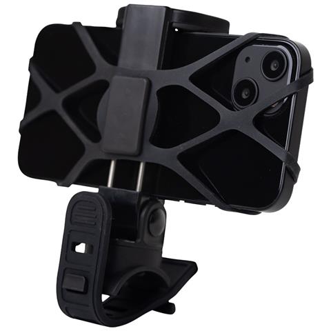 Supporto Universale Per Bicicletta Clip Regolabile Con Doppio Fissaggio In Silicone, Nero - Foto 2