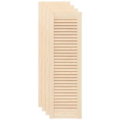Ante Con Design A Lamelle 4 Pz 99x29,5 Cm In Legno Di Pino - Foto 2