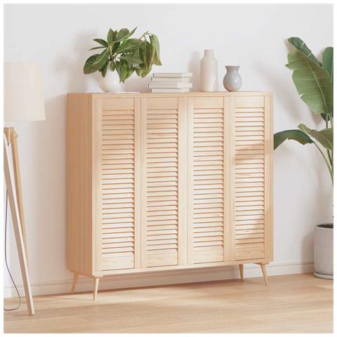 Ante Con Design A Lamelle 4 Pz 99x29,5 Cm In Legno Di Pino - Foto 3
