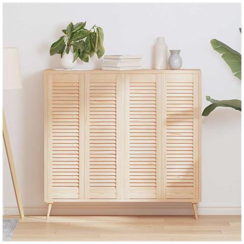 Ante Con Design A Lamelle 4 Pz 99x29,5 Cm In Legno Di Pino - Foto 1