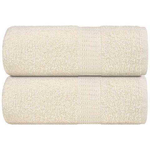 Asciugamani Ospiti 2 Pz Crema 30x50 Cm 360 G/m 100% Cotone - Foto 1