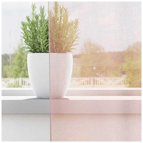 Tende In Voile Con Passanti 2 Pz Rosa Chiaro 140x140 Cm - Foto 2