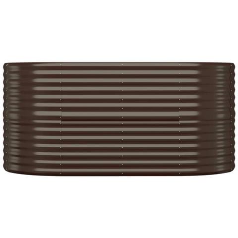 Letto Giardino Acciaio Verniciato A Polvere 152x80x68cm Marrone - Foto 2