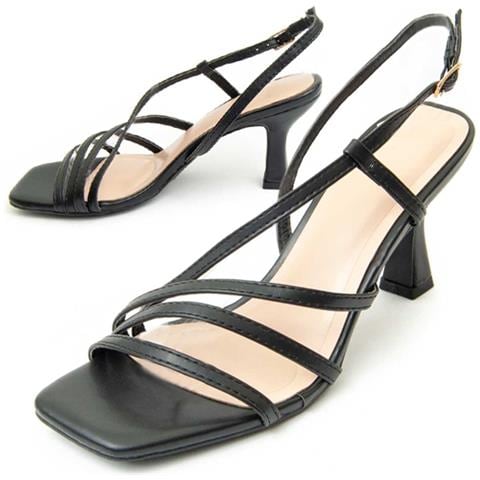 Sandalo Con Tacco Bonna Nero. - Foto 1