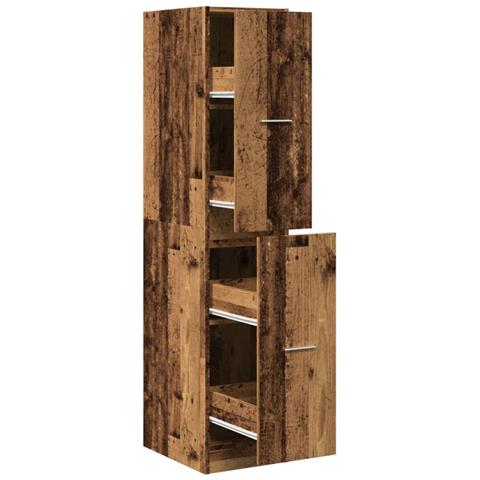 Armadietto da Farmacia Legno Vecchio 30x41x144,5 cm Truciolato - Foto 1