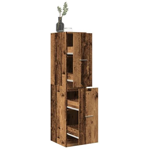 Armadietto da Farmacia Legno Vecchio 30x41x144,5 cm Truciolato - Foto 2