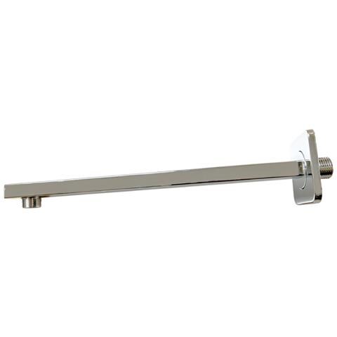 Braccio Doccia A Parete In Ottone Quadrato 30 Cm Cancun - Cromato - Foto 1