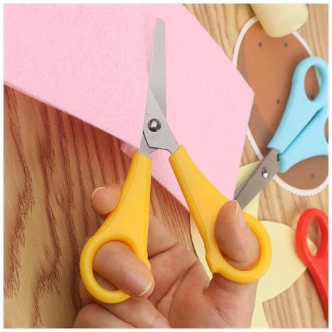 Forbici Per Bambini Con Righello 2 In 1 Punte Smussate Set 6 Pezzi Colorate - Foto 6
