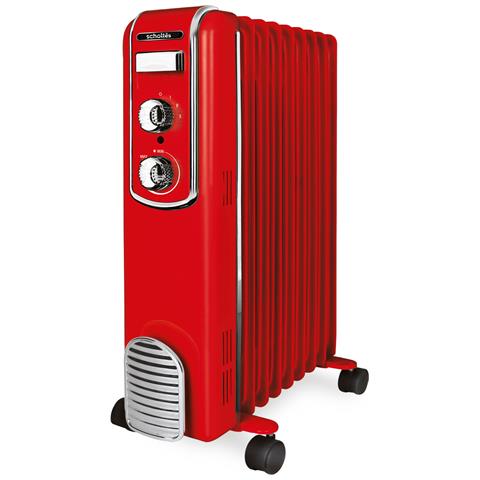 Radiatore Elettrico a Olio Potenza 2000 W Rosso SCHV709R - Foto 1