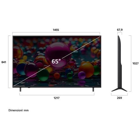TV LED 4K Ultra HD 65UA74006LB 65" Smart TV 20W WebOS Blu - Foto 2