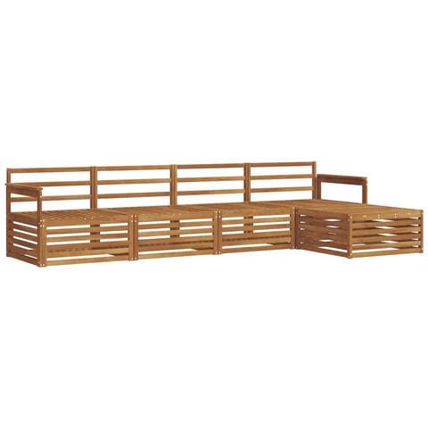Set di divani da esterno 5 pcs Naturale - Foto 1