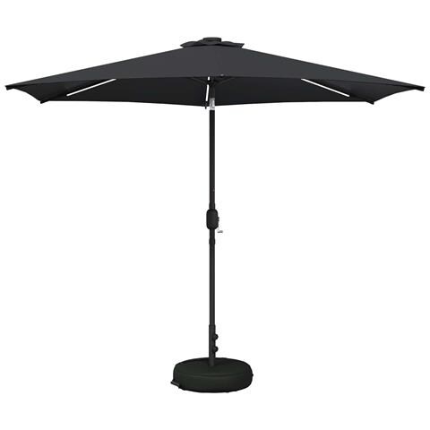 Parasol da Giardino con Luci LED 300 x 300 cm Poliestere - Foto 1