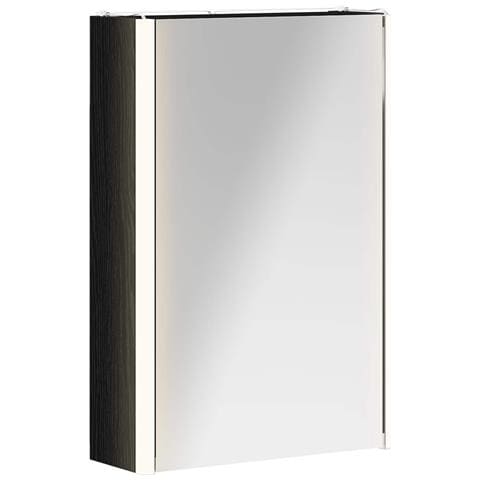 Mobiletto per specchio da bagno Rovere Nero 33 x 11,5 x 50 cm - Foto 1