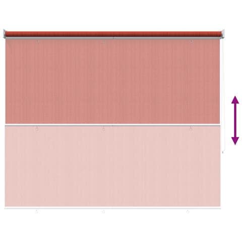 Tenda a Rullo Esterno Blocco UV 90% Terracotta 160 x 140 cm - Foto 9